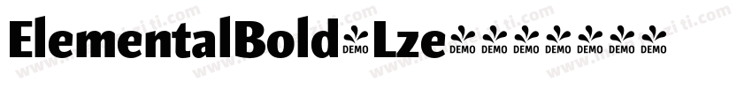 ElementalBold-Lze4字体转换