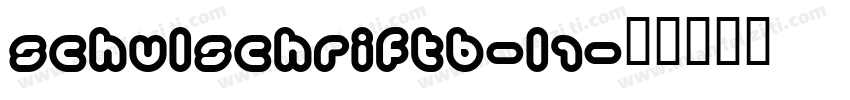 SchulschriftB-L1字体转换