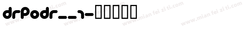 DRPODR__1字体转换