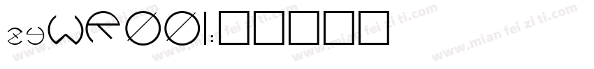 zyWR001字体转换