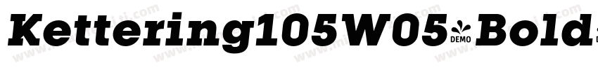 Kettering105W05-Bold字体转换