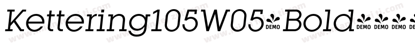 Kettering105W05-Bold字体转换