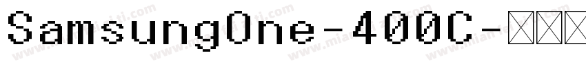 SamsungOne-400C字体转换