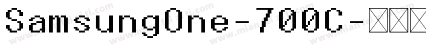 SamsungOne-700C字体转换