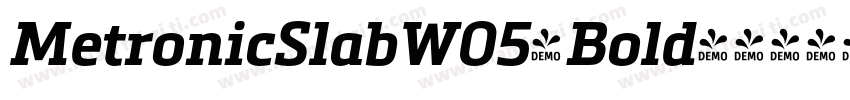 MetronicSlabW05-Bold字体转换