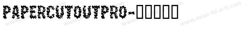 PaperCutoutPRO字体转换