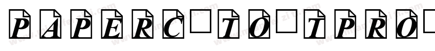 PaperCutoutPRO字体转换