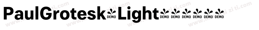 PaulGrotesk-Light字体转换