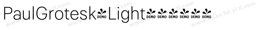 PaulGrotesk-Light字体转换