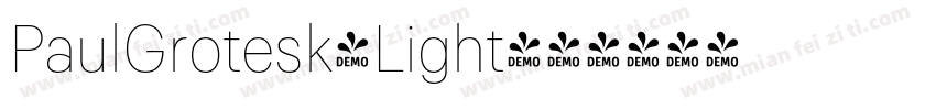 PaulGrotesk-Light字体转换