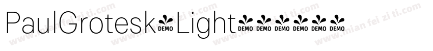 PaulGrotesk-Light字体转换
