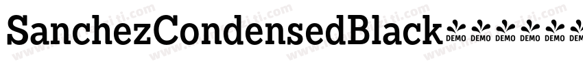 SanchezCondensedBlack字体转换