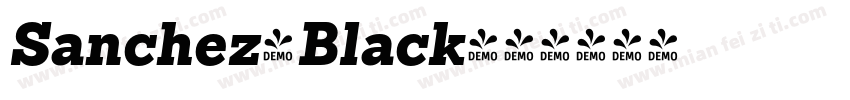 Sanchez-Black字体转换