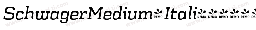 SchwagerMedium-Itali字体转换