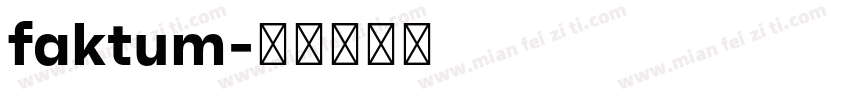 faktum字体转换
