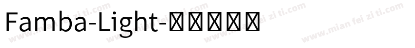 Famba-Light字体转换