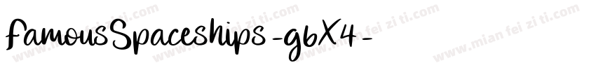 FamousSpaceships-g6X4字体转换