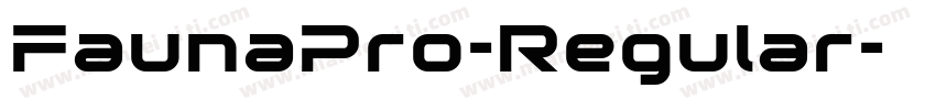 FaunaPro-Regular字体转换