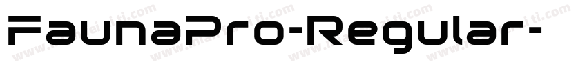 FaunaPro-Regular字体转换