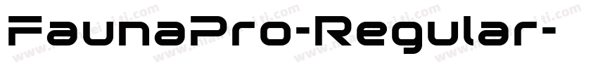 FaunaPro-Regular字体转换