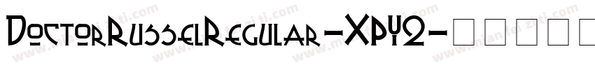 DoctorRusselRegular-XPY2字体转换