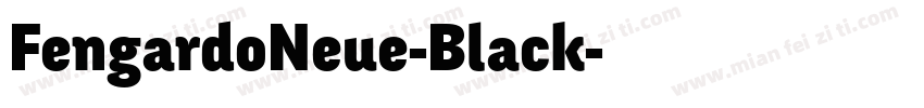 FengardoNeue-Black字体转换