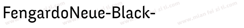 FengardoNeue-Black字体转换