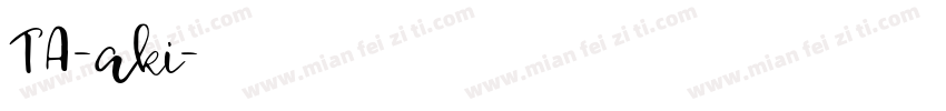 TA-aki字体转换