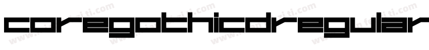 CoreGothicDRegular字体转换