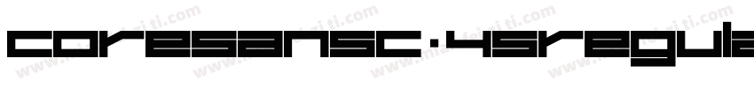 CoreSansC-45Regular字体转换