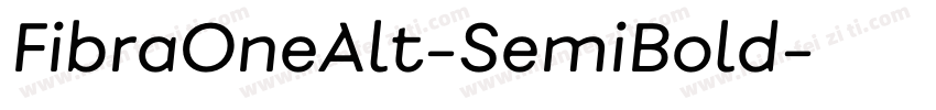FibraOneAlt-SemiBold字体转换