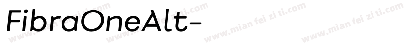 FibraOneAlt字体转换