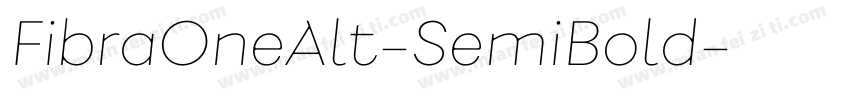 FibraOneAlt-SemiBold字体转换