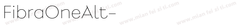FibraOneAlt字体转换