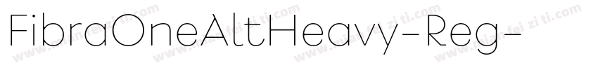 FibraOneAltHeavy-Reg字体转换