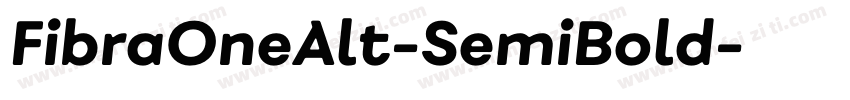 FibraOneAlt-SemiBold字体转换