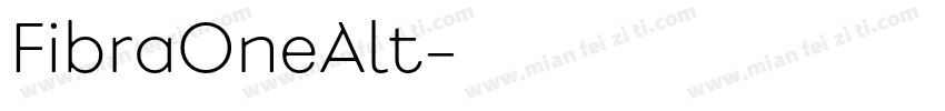 FibraOneAlt字体转换