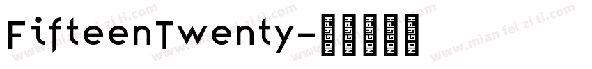 FifteenTwenty字体转换
