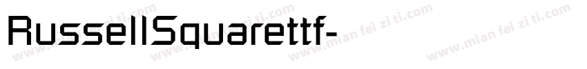 RussellSquarettf字体转换