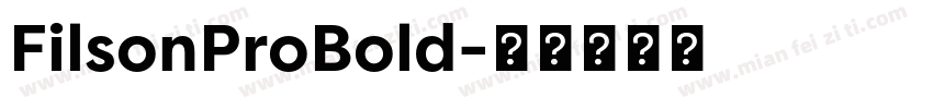 FilsonProBold字体转换