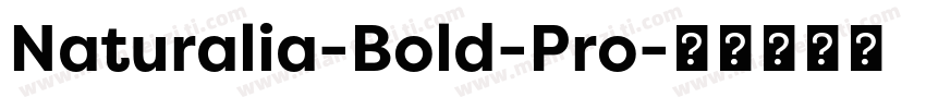 Naturalia-Bold-Pro字体转换