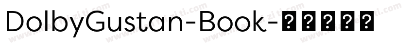 DolbyGustan-Book字体转换