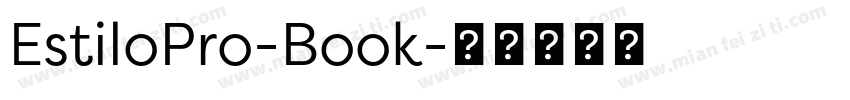 EstiloPro-Book字体转换