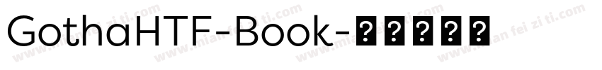 GothaHTF-Book字体转换