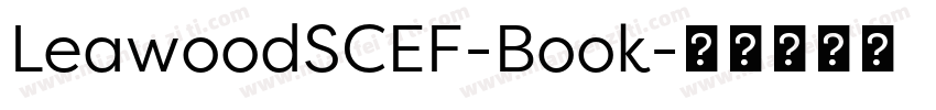 LeawoodSCEF-Book字体转换