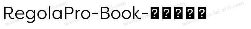 RegolaPro-Book字体转换