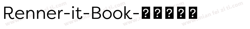Renner-it-Book字体转换