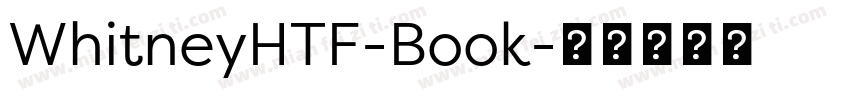 WhitneyHTF-Book字体转换