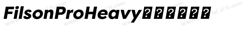 FilsonProHeavy字体转换