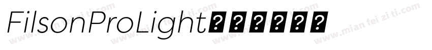 FilsonProLight字体转换